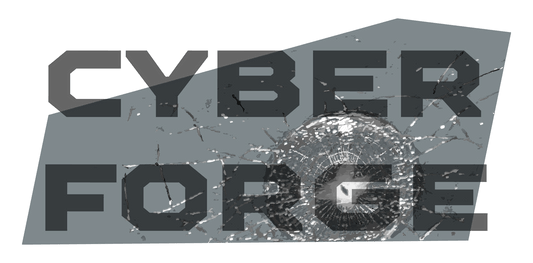 Pre-order CyberSmash Cybertruck window decal - Front - Cyber Forge